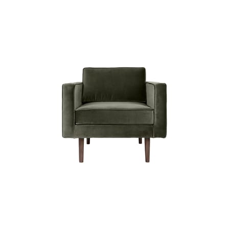 Fauteuil rembourré Wind tissu vert / Velours - BROSTE COPENHAGEN