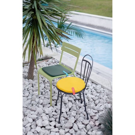 Galette de chaise Color Mix tissu bleu / 41 x 38 cm - Fermob