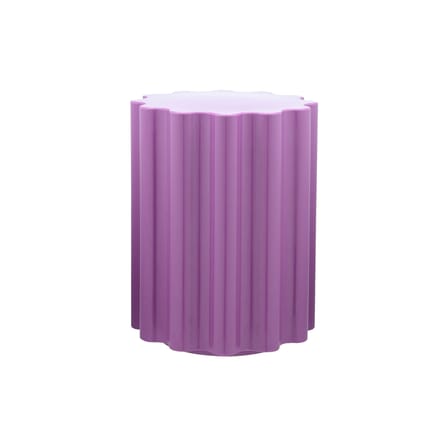 Hocker Colonna plastikmaterial violett / H 46 cm x Ø 34,5 cm - von Ettore Sottsass - Kartell