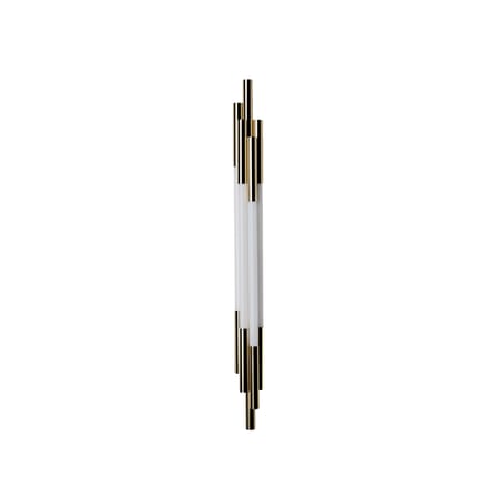 Lampada da parete ORG Small vetro bianco / LED - L 105 cm / Vetro - DCW éditions