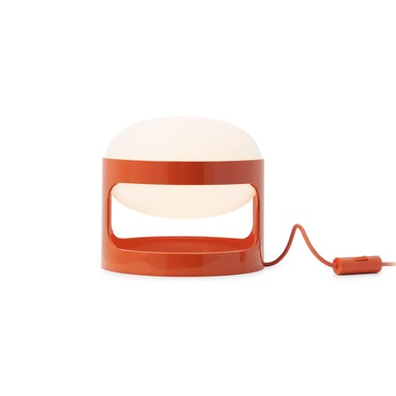 Lampe de table KD28 plastique orange / Joe Colombo, 1967 - Recyclé - Kartell