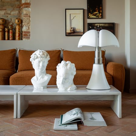 Lampe de table Pipistrello LED White matt / H 66 à 86 cm - Martinelli Luce