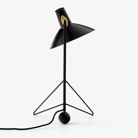 Lampe de table Tripod HM9 métal noir / Modèle de 1953 - Orientable - &tradition