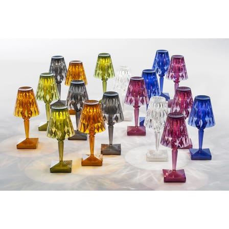 Lampe extérieur sans fil rechargeable Battery LED plastique marron / H 22 cm - USB - Kartell