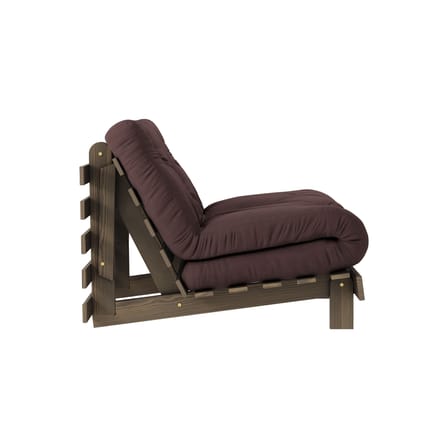 Fauteuil convertible Roots / Dormeuse & lit d'appoint - 3 positions / Structure marron - KARUP DESIGN