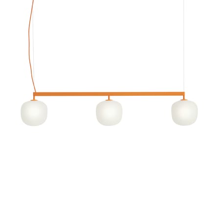 Pendelleuchte Rime Rail glas orange / L 110 cm - Muuto