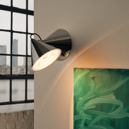 Lampada da parete Pose Surface LED metallo argento / Orientabile - Tom Dixon