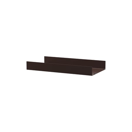  Shelf metal brown Perforated metal / High rim - W 58 x D 30 cm - String Furniture
