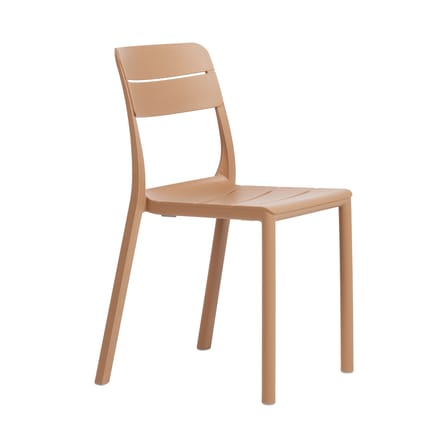 Stapelbarer Stuhl Cassia Bistrot corian braun - NARDI