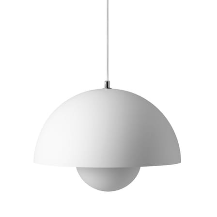 Suspension Flowerpot VP7 métal blanc / Ø 37 cm - By Verner Panton, 1969 - &tradition