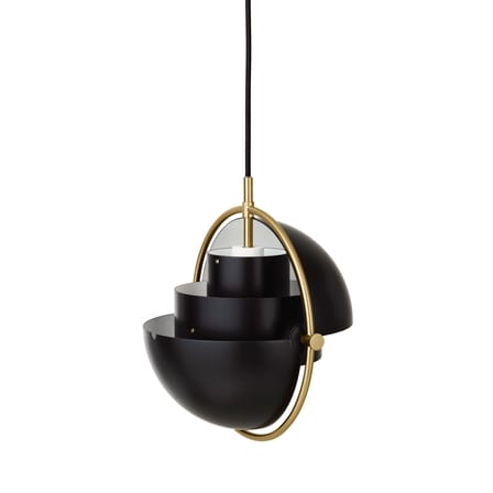 Suspension Multi-Lite Small métal noir / Ø 25 cm - Modulable & orientable / Réédition 1972 - Gubi