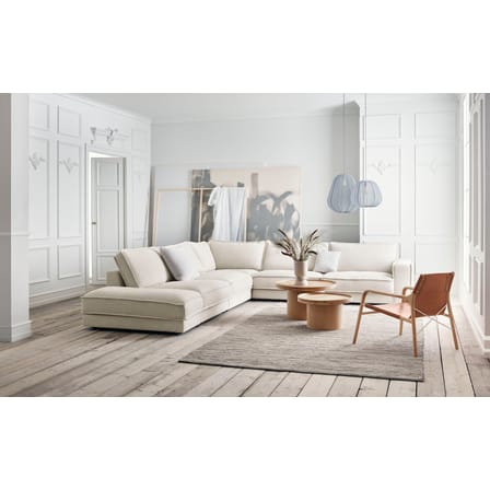 Table basse Plateau Large bois naturel / Ø 74 x H 42 cm - Plateau amovible - Bolia