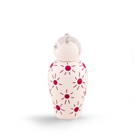 Vase mit Deckel Canopie Lula keramik rosa / Mit Deckel - Seletti
