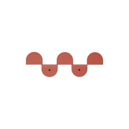 Appendiabiti Vibes metallo rosso / L 37,3 cm - NOBODINOZ