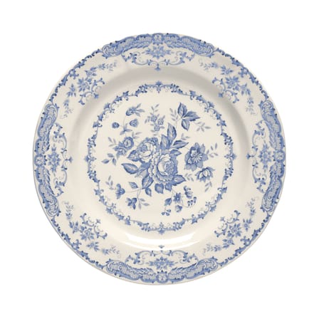Assiette à dessert Rose céramique blanc bleu / Ø 20,7 cm - Bitossi Home
