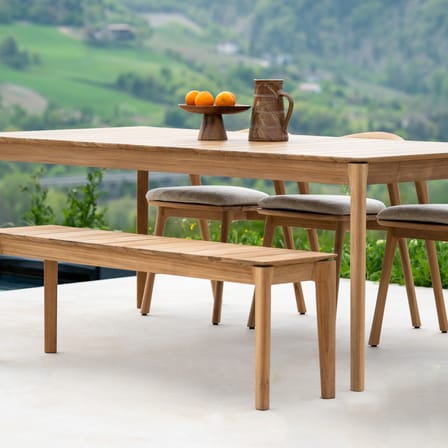 Banc Bok OUTDOOR bois naturel / L 162 cm - 3 personnes - Ethnicraft