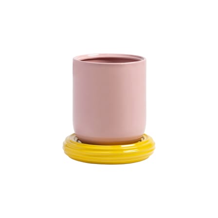 Blumentopf Churros keramik rosa / Ø 19.5 x H 21 cm - & klevering