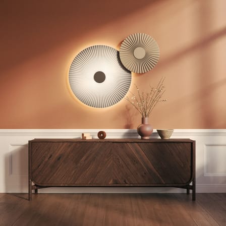 Applique Carmen tissu blanc / Ø 90 cm - Hartô