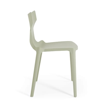 Chaise empilable Re-Chair plastique vert / Matériau recyclé - Antonio Citterio, 2022 - Kartell