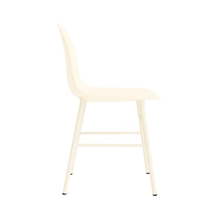 Chaise Form plastique beige / Pieds métal - Normann Copenhagen