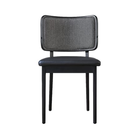 Chaise rembourrée Tapissier tissu gris - RED Edition