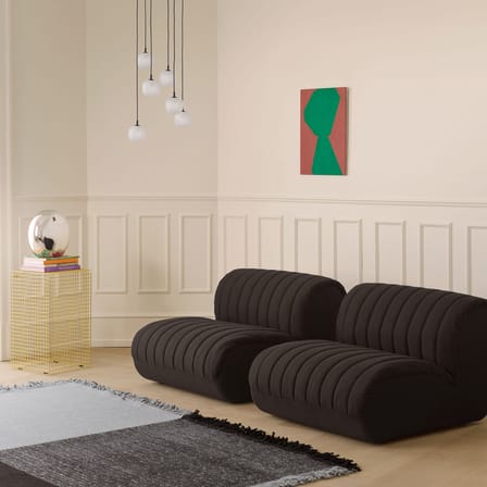 Chauffeuse Coltre tissu beige / Module de canapé - Muuto