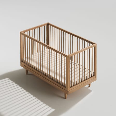 Pure Convertible baby bed natural wood / 75 x 145 cm - NOBODINOZ