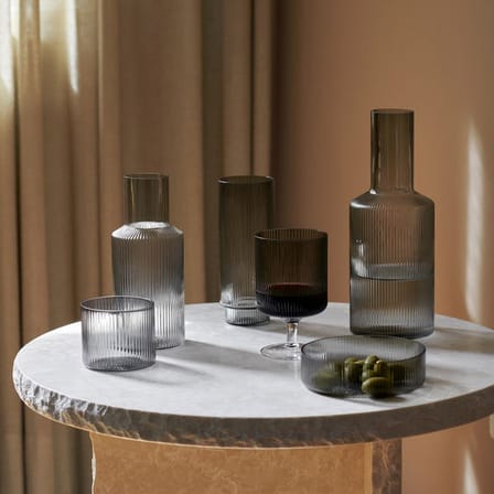 Set de 4 coupelles Ripple / Verre strié - Ferm Living