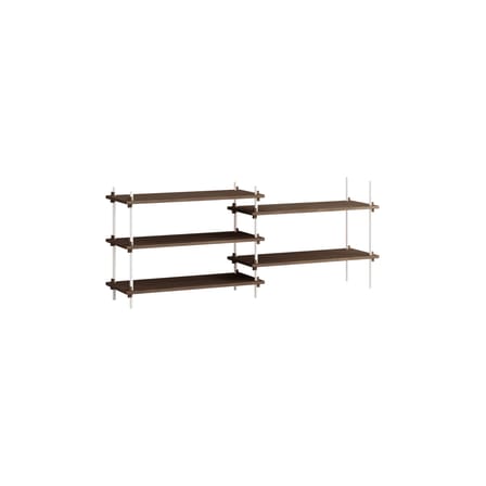 Étagère Shelving System – s.65.2.A bois marron / L 162 x H 65 x Prof. 35 cm - MOEBE