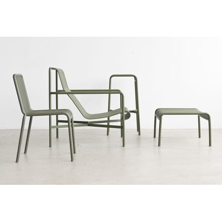 Fauteuil bas Palissade métal vert / Dossier haut - Bouroullec, 2016 - Hay