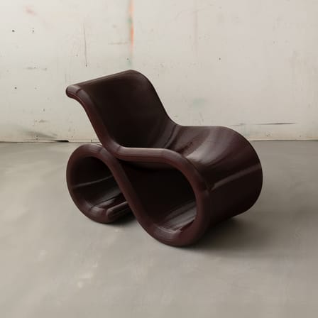 Fauteuil Éclair Chair rouge - CRÈME ATELIER