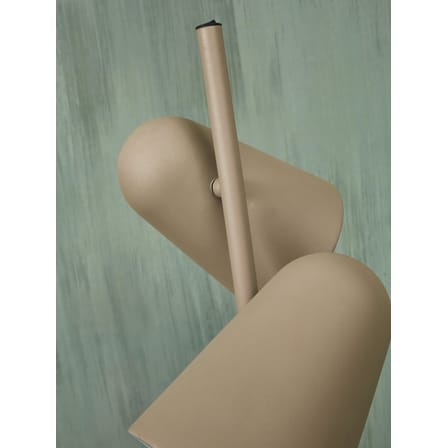 Lampadaire Salamanca métal beige / 2 spots orientables - It's about Romi