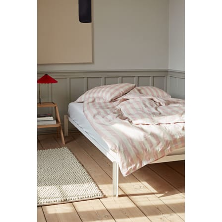 Lampe de table Matin Small LED tissu rouge / H 38 cm - Hay