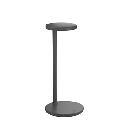 Lampe de table Oblique LED métal gris / prise USB-C - Flos