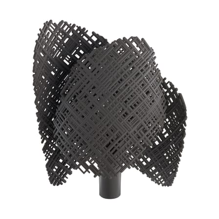 Lampe de table Tea plastique gris / L 28 x H 32,5 cm - Matériau recyclé - Kartell