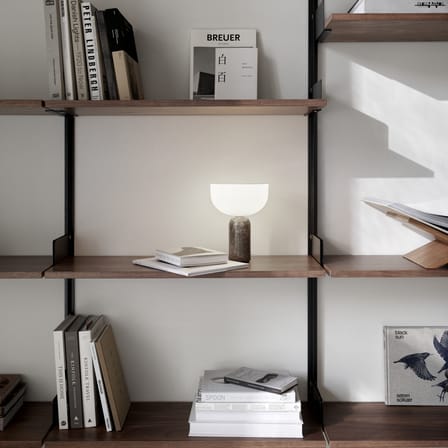 Lampe sans fil rechargeable Kizu LED marbre gris / Base marbre - H 24 cm - NEW WORKS