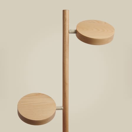 Lampadaire Okinawa LED / 2 diffuseurs orientables - GOOD&MOJO