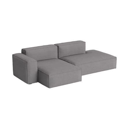 Canapé d'angle Mags Soft Low Armrest n°3 gris foncé / 2,5 places - L 256.5 cm / Accoudoir gauche - Hay