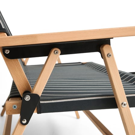 Canapé de jardin 2 places Outdoor Market tissu noir / L 117 cm - Jasper Morrison - Hay