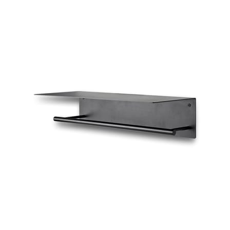 Étagère Dora métal noir / Porte-serviette intégré - Ferm Living