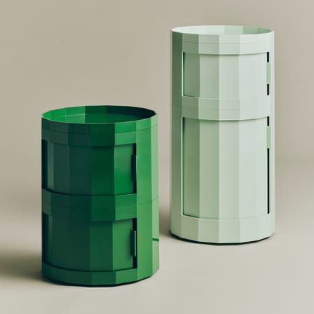 Rangement Facet Low / H 49 cm - 2 portes / Avec roulettes - Hay