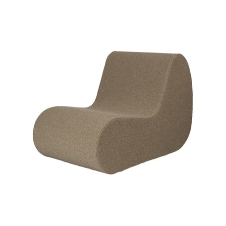 Poltroncina Rouli tessuto marrone / Divano da giardino modulare - Ferm Living