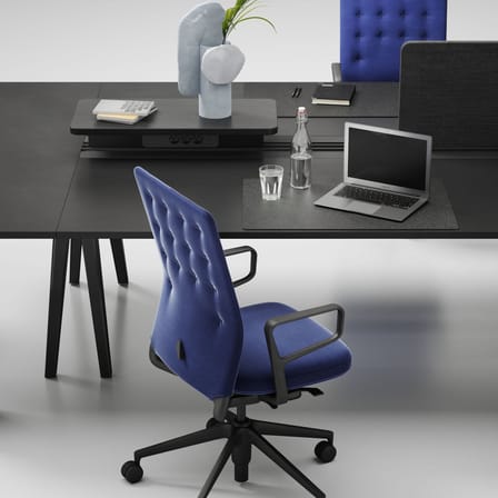 Sous-main Repad cuir noir / Cuir reconstitué recyclé - Vitra