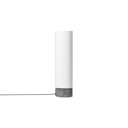 The Unbound LED Table lamp textile white / H 45 cm - Fabric & marble / Swivels - Gubi