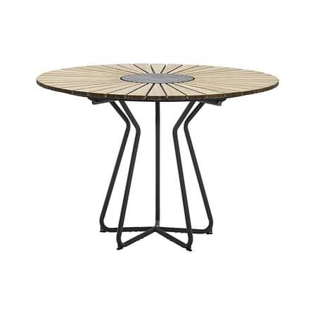 Table ronde Circle gris bois naturel /  Ø 110 cm - Bambou & granit - Houe