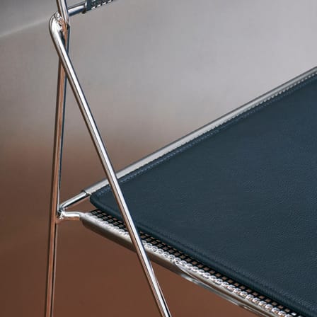Accessoire  cuir noir / Coussin d'assise INDOOR pour chaise X-Line - Hay