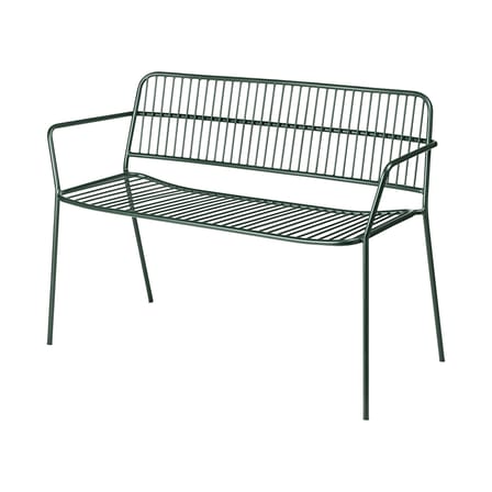 Banc avec dossier Eden métal vert / L 115 cm - BROSTE COPENHAGEN