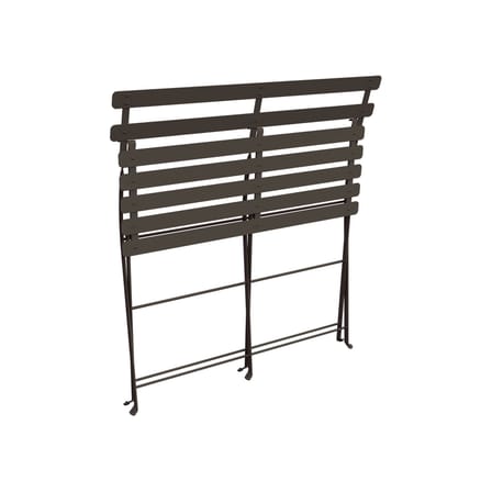 Banquette Bistro métal marron / Pliante - 2 places / L 88 cm - Fermob