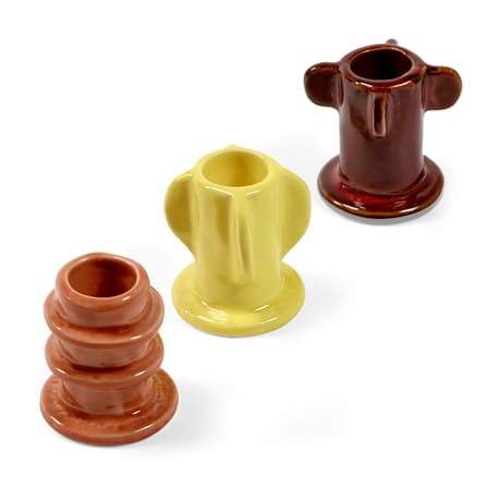 Set de 3 bougeoirs Molly 02 / H 6,5 cm - Serax