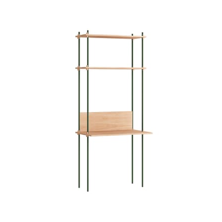 Bureau Shelving System – s.200.1.D bois naturel / L 85 x H 200 x Prof. 52 / 35 cm - MOEBE